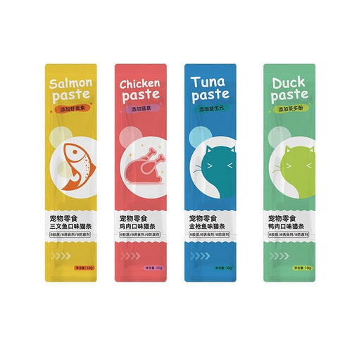 Cat Strip Snack — Assorted Flavors (10-Pack)