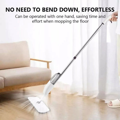 Spray Mop For Floor Cleaning 5 Reusable Microfibre Pads Water Bottle Tank UK